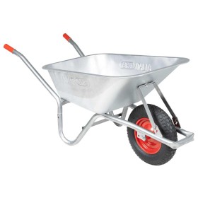 Carretilla 90 L 150 kg acero galvanizado y plástico de , Carretillas - Ref: Foro24-4013467, Precio: 117,58 €, Descuento: %
