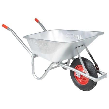 Carretilla 90 L 150 kg acero galvanizado y plástico de , Carretillas - Ref: Foro24-4013467, Precio: 117,58 €, Descuento: %