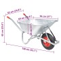Carretilla 90 L 150 kg acero galvanizado y plástico de , Carretillas - Ref: Foro24-4013467, Precio: 117,58 €, Descuento: %