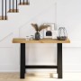 Mesa consola NOAIN patas en A madera maciza pino 120x30x75 cm de , Mesas consola - Ref: Foro24-4100036, Precio: 92,87 €, Desc...