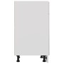 Armario inferior madera ingenería blanco brillo 30x46x81,5cm de vidaXL, Armarios de cocina - Ref: Foro24-801209, Precio: 77,7...