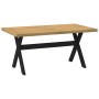 Mesa comedor NOAIN patas forma X madera maciza pino 160x90x75cm de , Mesas de cocina y de comedor - Ref: Foro24-4100043, Prec...