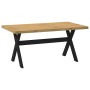Mesa comedor NOAIN patas forma X madera maciza pino 160x90x75cm de , Mesas de cocina y de comedor - Ref: Foro24-4100043, Prec...
