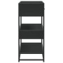 Mesa consola de madera contrachapada negro 90x35x80 cm de , Mesas auxiliares - Ref: Foro24-849179, Precio: 87,06 €, Descuento: %