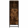 Armario baño madera contrachapada roble ahumado 35x37,5x100 cm de , Muebles de baño - Ref: Foro24-849241, Precio: 78,06 €, De...