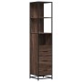 Armario de baño madera contrachapada roble marrón 35x37,5x166cm de , Muebles de baño - Ref: Foro24-849248, Precio: 109,67 €, ...