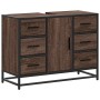 Armario lavabo baño madera ingeniería roble marrón 80x33x60 cm de , Muebles de baño - Ref: Foro24-849283, Precio: 119,64 €, D...