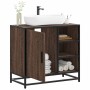 Mueble de lavabo madera de ingeniería roble marrón 65x33x60 cm de , Muebles de baño - Ref: Foro24-849288, Precio: 78,21 €, De...