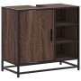 Mueble de lavabo madera de ingeniería roble marrón 65x33x60 cm de , Muebles de baño - Ref: Foro24-849288, Precio: 78,21 €, De...