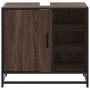Mueble de lavabo madera de ingeniería roble marrón 65x33x60 cm de , Muebles de baño - Ref: Foro24-849288, Precio: 78,21 €, De...
