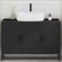 Armario de lavabo de baño madera ingeniería negro 90x33x60 cm de , Muebles de baño - Ref: Foro24-849269, Precio: 93,33 €, Des...