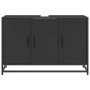 Armario de lavabo de baño madera ingeniería negro 90x33x60 cm de , Muebles de baño - Ref: Foro24-849269, Precio: 93,33 €, Des...