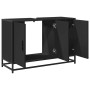 Armario de lavabo de baño madera ingeniería negro 90x33x60 cm de , Muebles de baño - Ref: Foro24-849269, Precio: 93,33 €, Des...