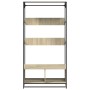 Armario de madera de ingeniería roble Sonoma 90x50x180 cm de , Organizadores de vestidores y perchas de barra - Ref: Foro24-8...