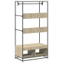 Armario de madera de ingeniería roble Sonoma 90x50x180 cm de , Organizadores de vestidores y perchas de barra - Ref: Foro24-8...