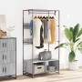 Armario de madera de ingeniería gris Sonoma 90x50x180 cm de , Organizadores de vestidores y perchas de barra - Ref: Foro24-84...