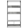 Armario de madera de ingeniería gris Sonoma 90x50x180 cm de , Organizadores de vestidores y perchas de barra - Ref: Foro24-84...