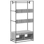 Armario de madera de ingeniería gris Sonoma 90x50x180 cm de , Organizadores de vestidores y perchas de barra - Ref: Foro24-84...