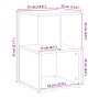 Mesitas noche 2uds madera contrachapada madera vieja 35x35x55cm de , Mesitas de noche - Ref: Foro24-856531, Precio: 60,81 €, ...