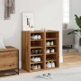Muebles zapateros 2 uds madera roble artisan 32x35x70 cm de , Zapateros y organizadores de calzado - Ref: Foro24-856713, Prec...
