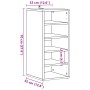 Muebles zapateros 2 uds madera ingeniería envejecida 32x35x70cm de , Zapateros y organizadores de calzado - Ref: Foro24-85671...