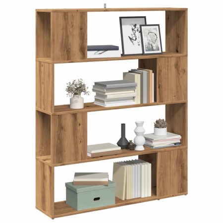 Estantería/divisor de espacios roble artisan 100x24x124,5 cm de , Librerías y estanterías - Ref: Foro24-856745, Precio: 73,82...