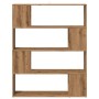 Estantería/divisor de espacios roble artisan 100x24x124,5 cm de , Librerías y estanterías - Ref: Foro24-856745, Precio: 73,82...