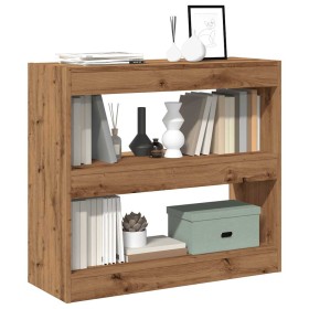 Estantería/divisor de espacios roble artisan 80x30x72 cm de , Librerías y estanterías - Ref: Foro24-856815, Precio: 60,79 €, ...