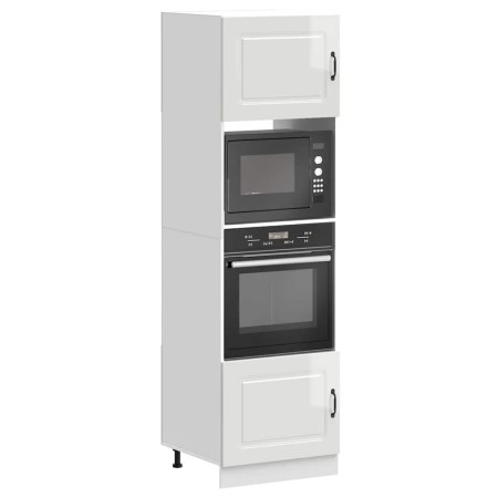 Armarios para horno 2 uds Lucca blanco brillante de , Armarios de cocina - Ref: Foro24-3315033, Precio: 216,29 €, Descuento: %
