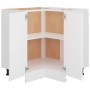 Armario inferior de esquina madera blanco 75,5x75,5x81,5 cm de vidaXL, Armarios de cocina - Ref: Foro24-802489, Precio: 108,8...