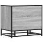 Banco zapatero madera de ingeniería gris sonoma 60x40x53,5 cm de , Bancos para recibidores y almacenamiento - Ref: Foro24-849...