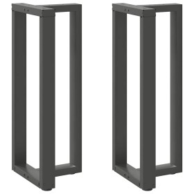 Patas mesa bar forma T 2 uds acero antracita 50x35x(100-101)cm de , Patas para mesas - Ref: Foro24-4013090, Precio: 144,51 €,...