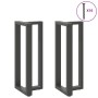 Patas mesa bar forma T 2 uds acero antracita 50x35x(100-101)cm de , Patas para mesas - Ref: Foro24-4013090, Precio: 144,51 €,...