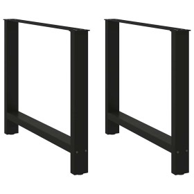 Patas de mesa de centro acero negro 2 uds 90x(72-73) cm de , Patas para mesas - Ref: Foro24-4013316, Precio: 86,45 €, Descuen...