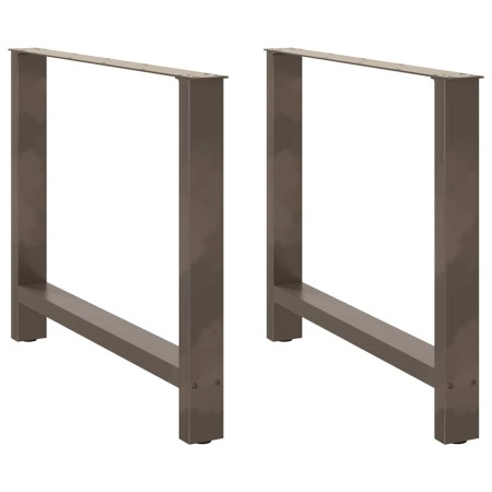 Patas para mesa de centro de acero natural 2 uds 100x(72-73) cm de , Patas para mesas - Ref: Foro24-4013323, Precio: 110,32 €...