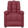 Sillón reclinable de tela rojo tinto de , Sillones - Ref: Foro24-342724, Precio: 180,83 €, Descuento: %