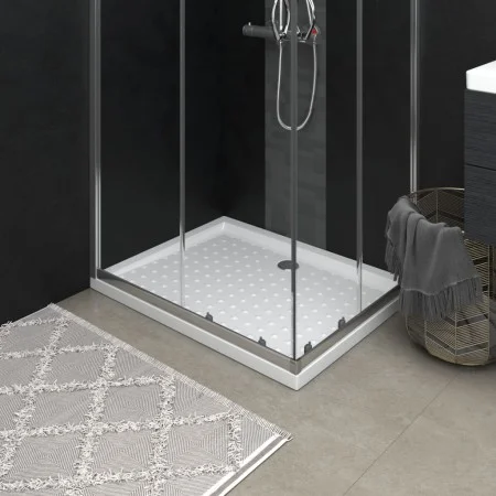 Plato de ducha con puntos ABS blanco 90x70x4 cm de vidaXL, Platos de ducha - Ref: Foro24-148896, Precio: 98,82 €, Descuento: %