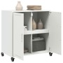 Aparador de acero laminado en frío blanco 68,5x39x72 cm de , Aparadores - Ref: Foro24-846661, Precio: 104,79 €, Descuento: %