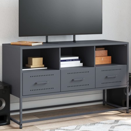 Mueble para TV de acero gris antracita 100,5x39x60,5 cm de , Muebles TV - Ref: Foro24-846544, Precio: 81,86 €, Descuento: %