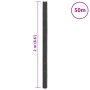Membrana para malezas PP negra 2x50 m de , Mallas antihierbas - Ref: Foro24-4005230, Precio: 98,31 €, Descuento: %