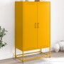 Aparador de acero amarillo mostaza 68,5x38,5x123,5 cm de , Aparadores - Ref: Foro24-846497, Precio: 100,21 €, Descuento: %