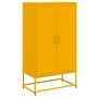 Aparador de acero amarillo mostaza 68,5x38,5x123,5 cm de , Aparadores - Ref: Foro24-846497, Precio: 100,21 €, Descuento: %