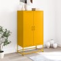 Aparador de acero amarillo mostaza 68,5x38,5x123,5 cm de , Aparadores - Ref: Foro24-846497, Precio: 100,21 €, Descuento: %
