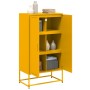Aparador de acero amarillo mostaza 68,5x38,5x123,5 cm de , Aparadores - Ref: Foro24-846497, Precio: 100,21 €, Descuento: %