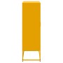 Aparador de acero amarillo mostaza 68,5x38,5x123,5 cm de , Aparadores - Ref: Foro24-846497, Precio: 100,21 €, Descuento: %