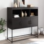 Aparador de acero laminado en frío negro 100,5x39x107 cm de , Aparadores - Ref: Foro24-846590, Precio: 127,66 €, Descuento: %