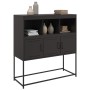 Aparador de acero laminado en frío negro 100,5x39x107 cm de , Aparadores - Ref: Foro24-846590, Precio: 127,66 €, Descuento: %