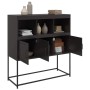 Aparador de acero laminado en frío negro 100,5x39x107 cm de , Aparadores - Ref: Foro24-846590, Precio: 127,66 €, Descuento: %