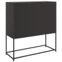 Aparador de acero laminado en frío negro 100,5x39x107 cm de , Aparadores - Ref: Foro24-846590, Precio: 127,66 €, Descuento: %