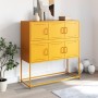 Aparador de acero laminado en frío amarillo 100,5x39x107 cm de , Aparadores - Ref: Foro24-846599, Precio: 109,84 €, Descuento: %